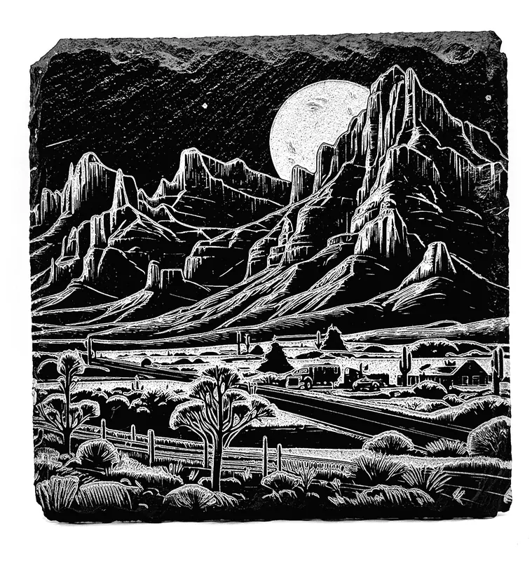 Engraved Tile - Custom ceramic engraving